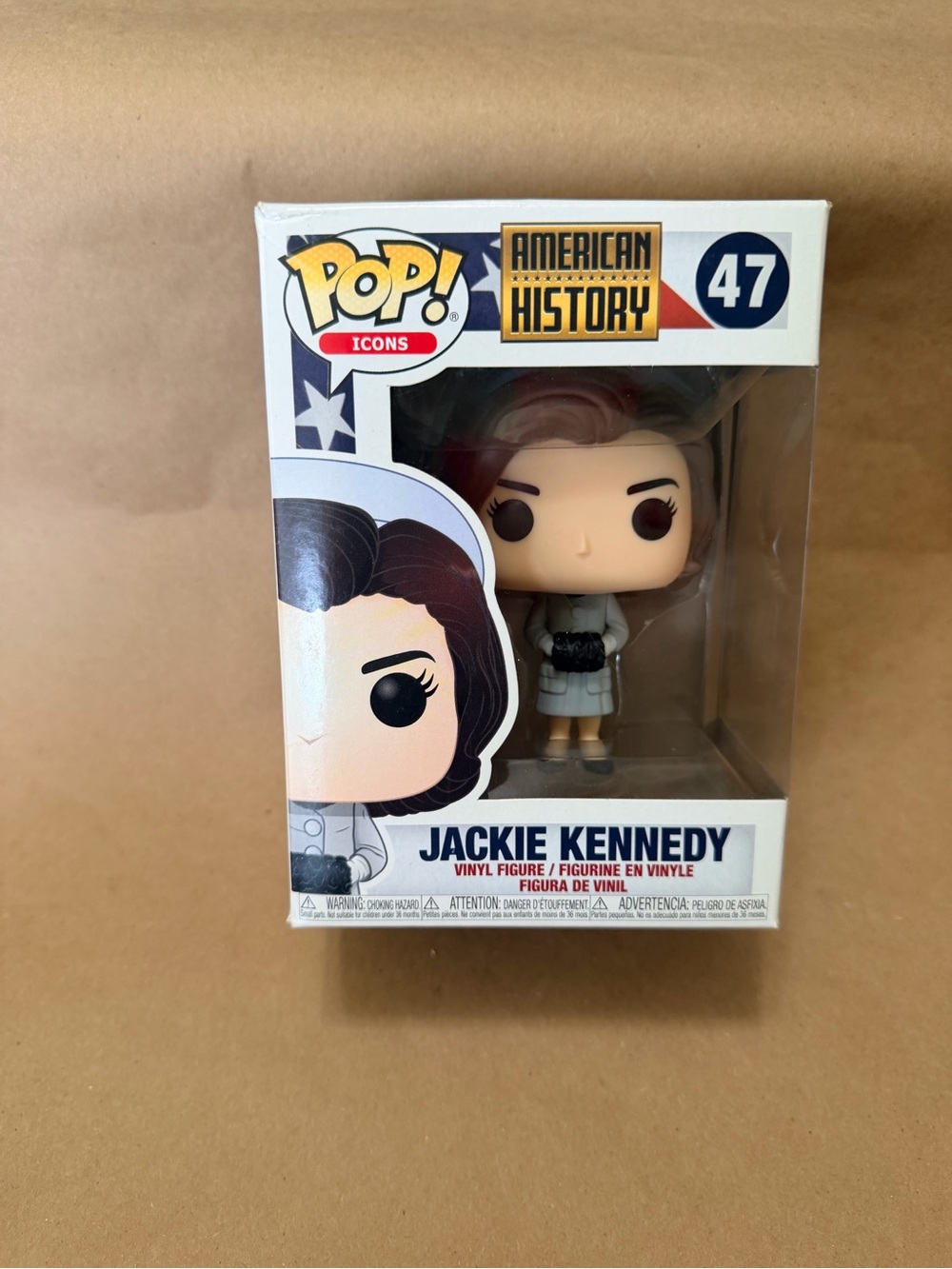 Funko Pop! Jackie Kennedy Vinyl Figure - White, Black, Blue